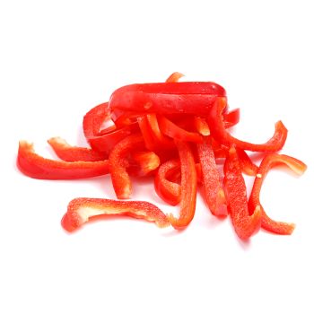 Red bell pepper strips